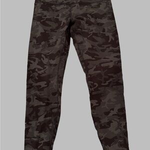 lululemon athletica Black and army green Camouflage Leggings
